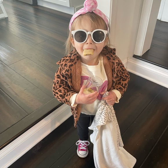 EUC GAP Cordoroy Quilted Leopard Print Shacket - Picture 3 of 4